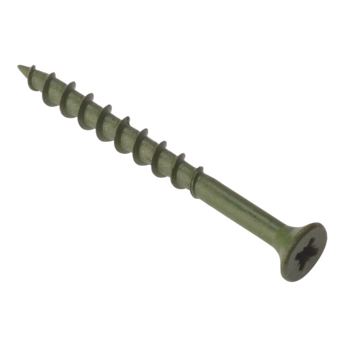 ForgeFix Decking Screw Pozi Compatible ST Green Anti-Corrosion 4.5 x 60mm Box 200 FORDS4560