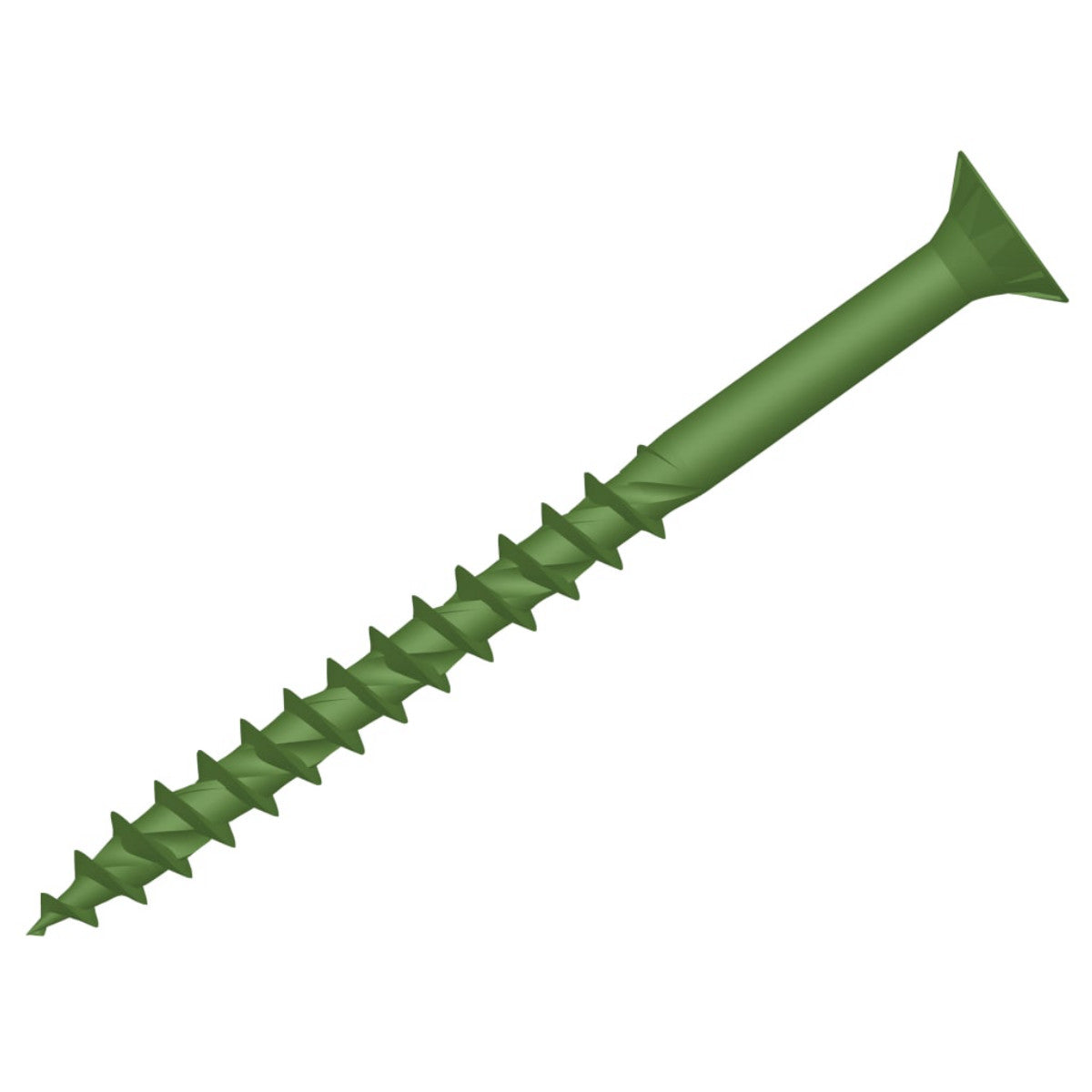 ForgeFix ForgeFast TORX Compatible Decking Screws CSK Green 4.5x75 T25 Tub 400 FORDS4575GT