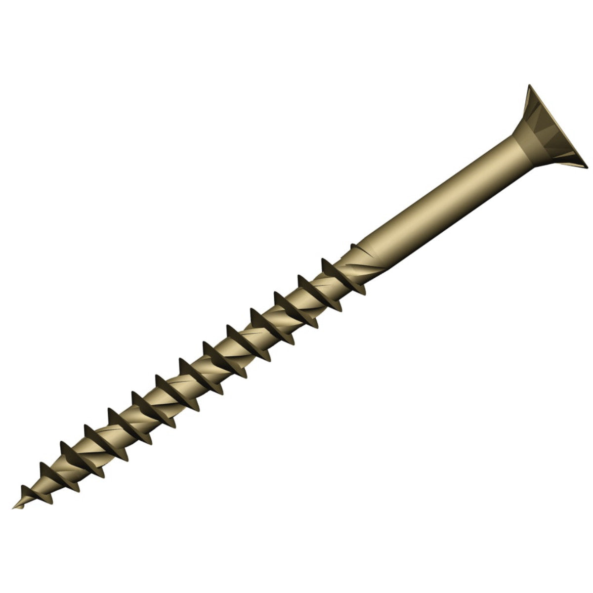 ForgeFix ForgeFast TORX Compatible Decking Screws CSK Tan 5.0x100 T25 Tub 300 FORDS5100TT