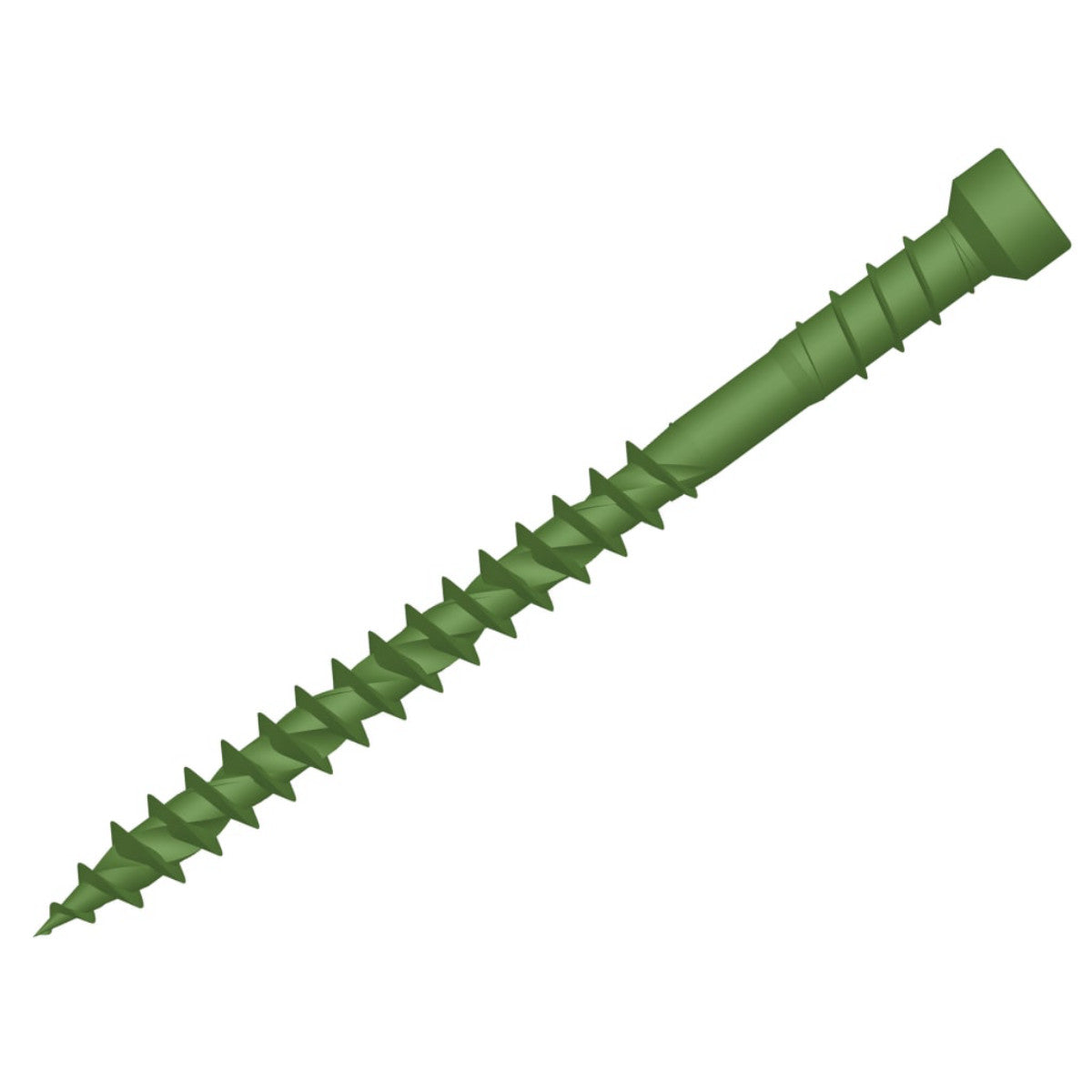 ForgeFix ForgeFast TORX Compatible Decking Screws Reduced Head Green 4.5x60 T15 Tub 500 FORDSC4560GT