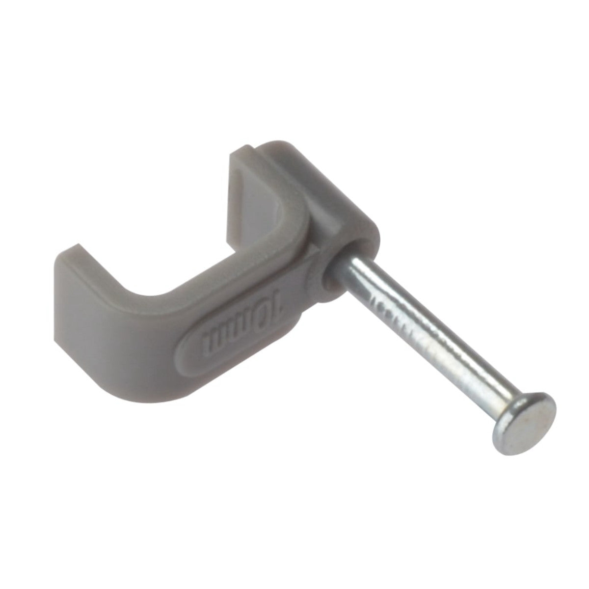 ForgeFix Cable Clip Flat Grey 2.50mm Box 100 FORFCC25G