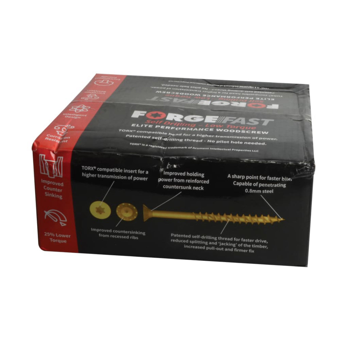ForgeFix ForgeFast Torx Compatible Wood Screw Pack 1800 Piece FORFFTPACK