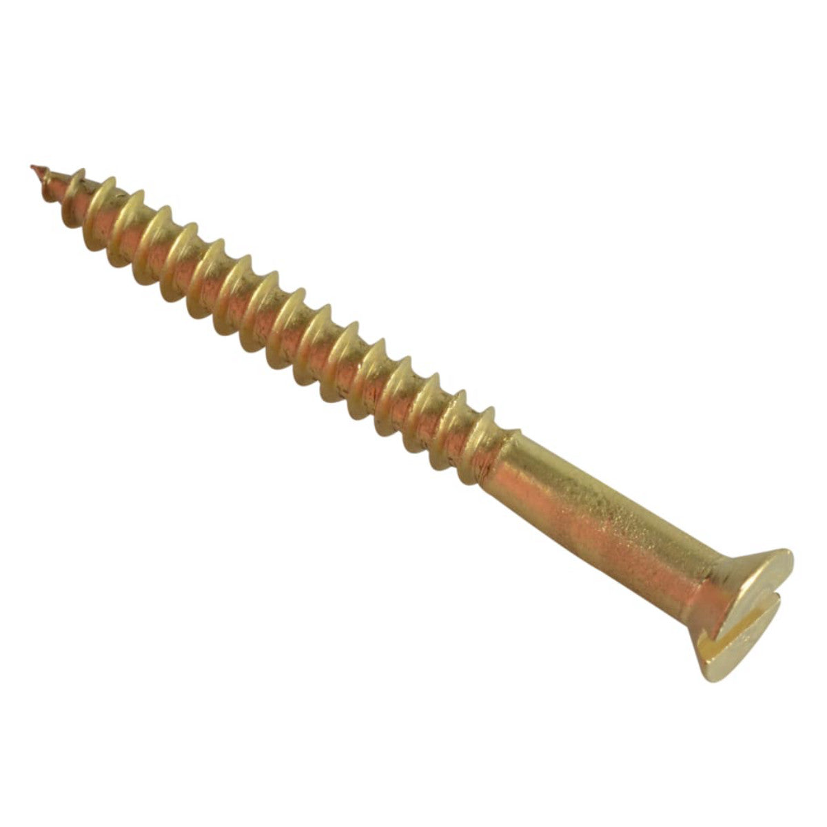 ForgeFix Wood Screw Slotted CSK Brass 1.1/2in x 6 ForgePack 12 FORFPC1126B