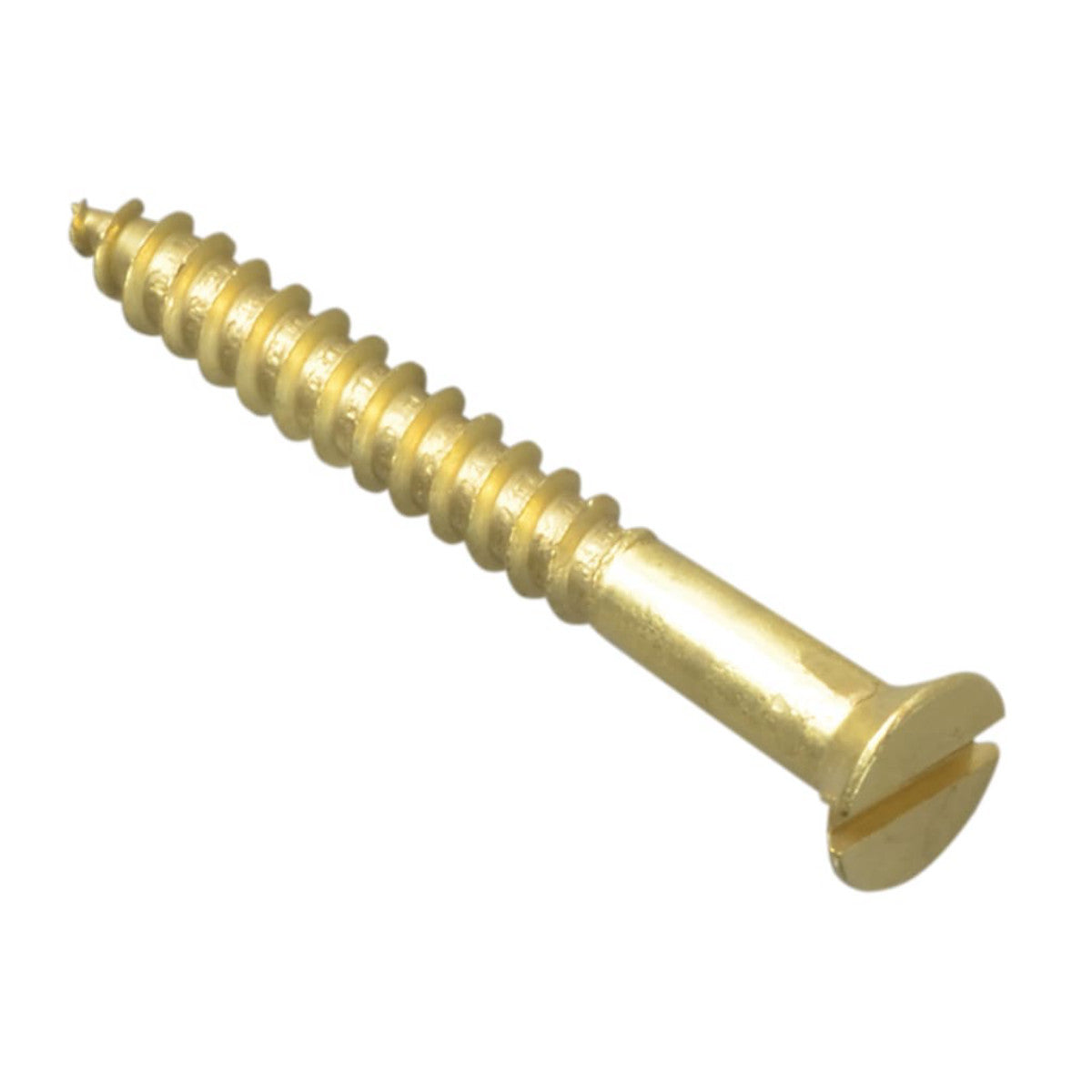 ForgeFix Wood Screw Slotted CSK Brass 1.1/4in x 6 ForgePack 15 FORFPC1146B