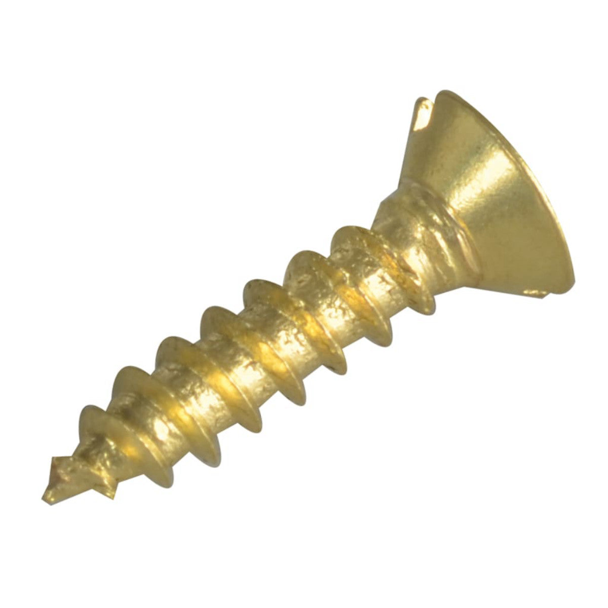 ForgeFix Wood Screw Slotted CSK Brass 1/2in x 4 ForgePack 60 FORFPC124B