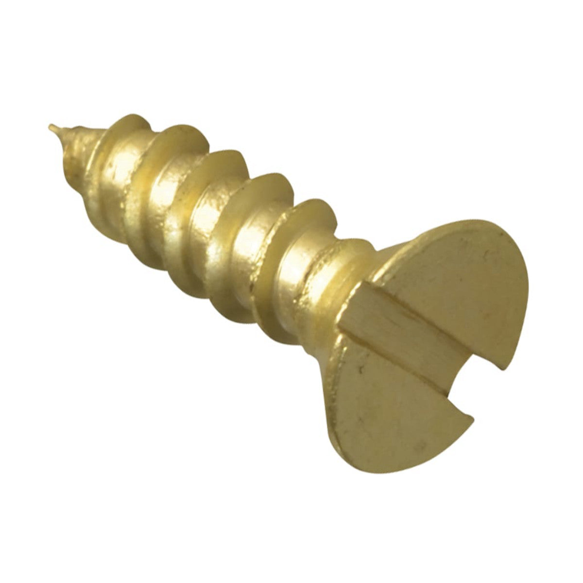 ForgeFix Wood Screw Slotted CSK Brass 1/2in x 6 ForgePack 40 FORFPC126B