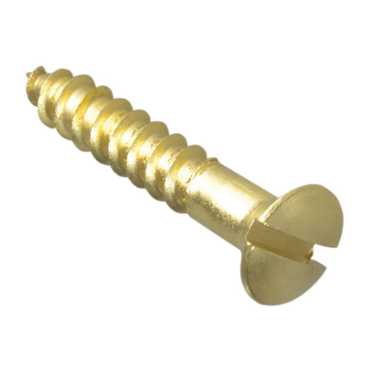 ForgeFix Wood Screw Slotted CSK Brass 1in x 8 ForgePack 16 FORFPC18B