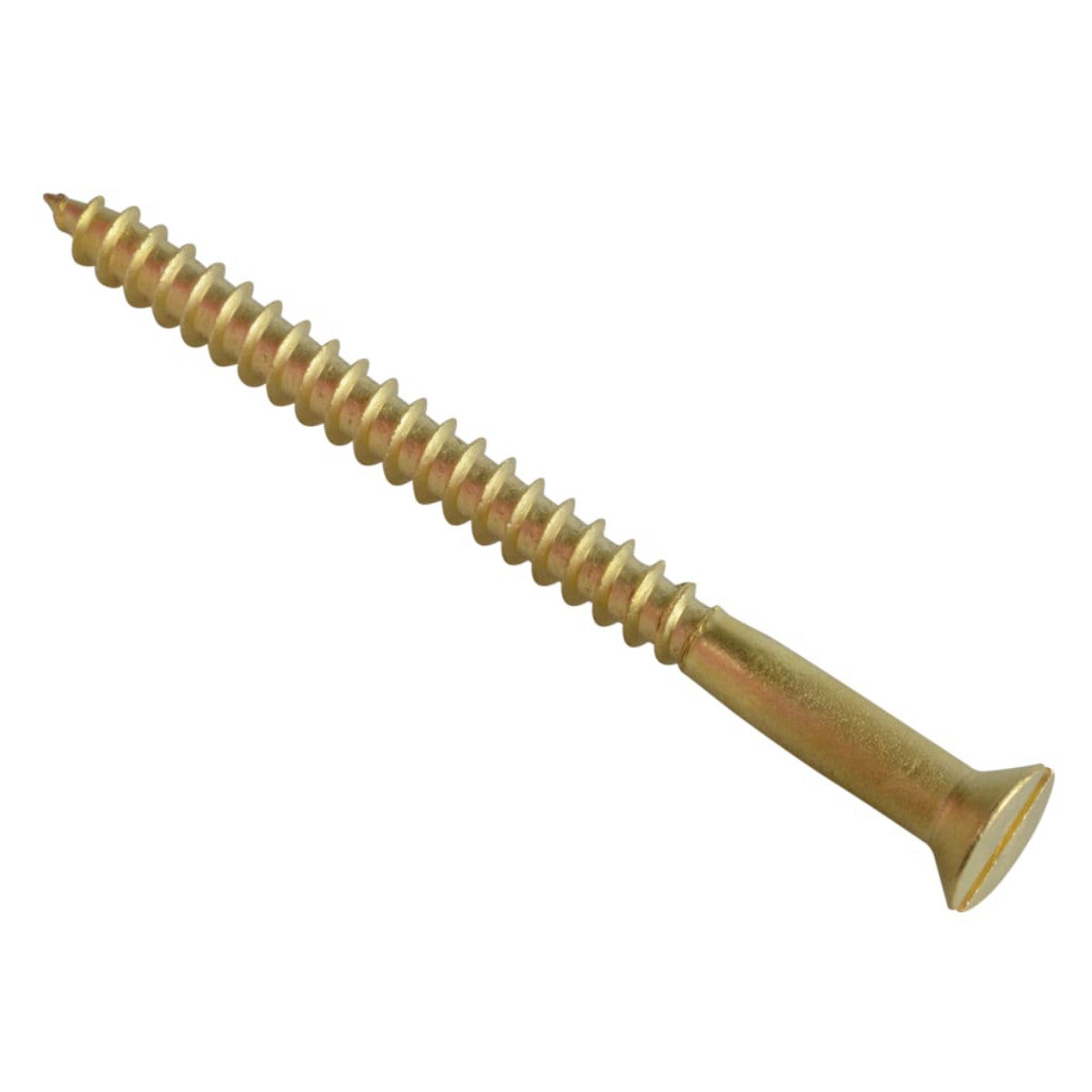 ForgeFix Wood Screw Slotted CSK Brass 2in x 12 ForgePack 4 FORFPC312B