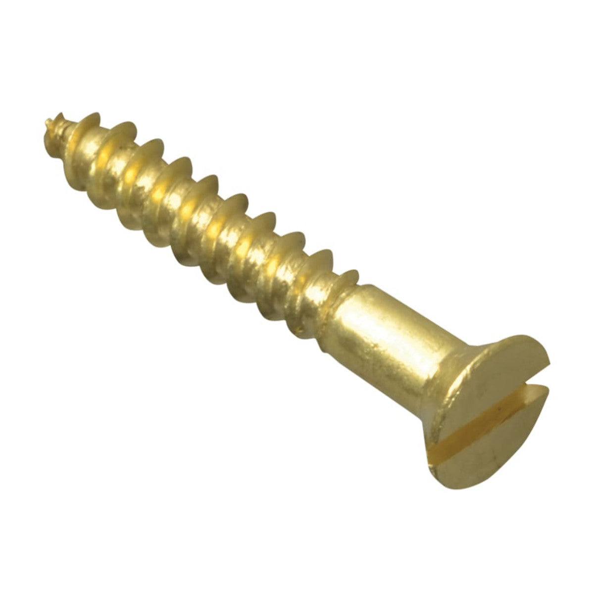 ForgeFix Wood Screw Slotted CSK Brass 3/4in x 4 ForgePack 45 FORFPC344B