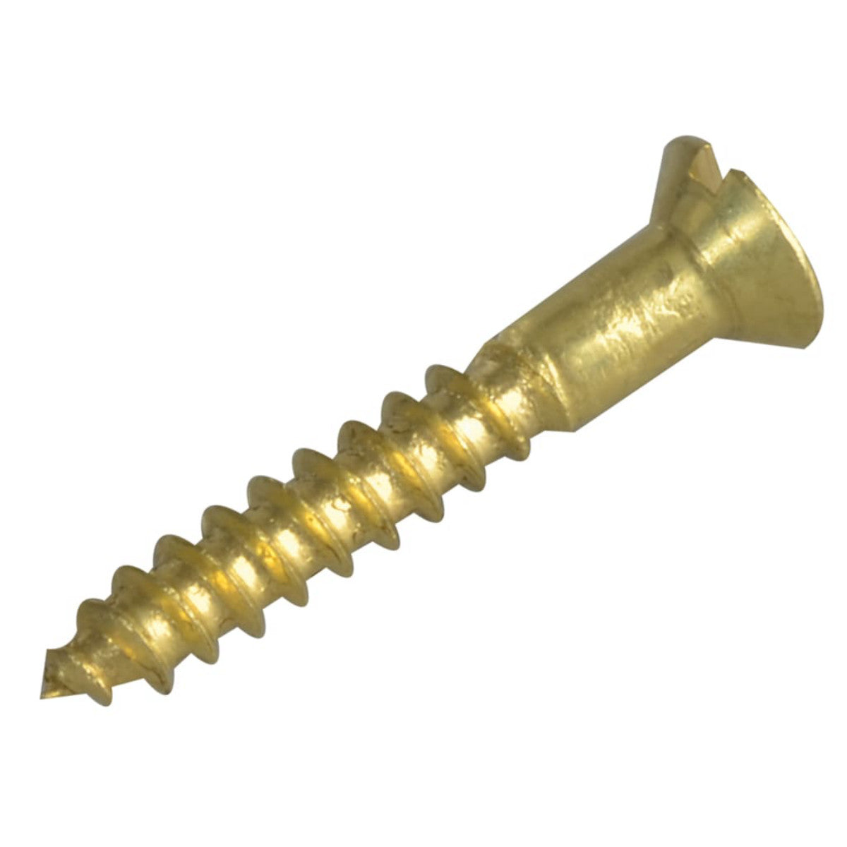 ForgeFix Wood Screw Slotted CSK Brass 3/4in x 4 ForgePack 45 FORFPC344B