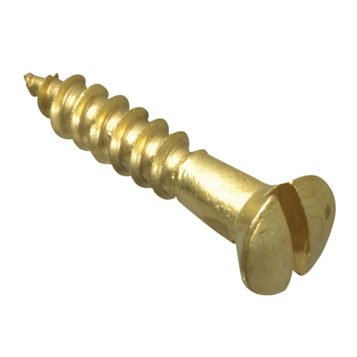 ForgeFix Wood Screw Slotted CSK Brass 3/4in x 6 ForgePack 25 FORFPC346B
