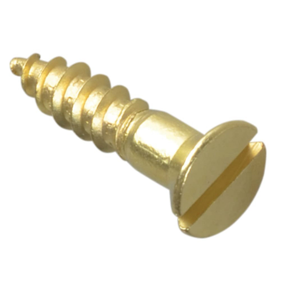 ForgeFix Wood Screw Slotted CSK Brass 3/4in x 8 ForgePack 20 FORFPC348B
