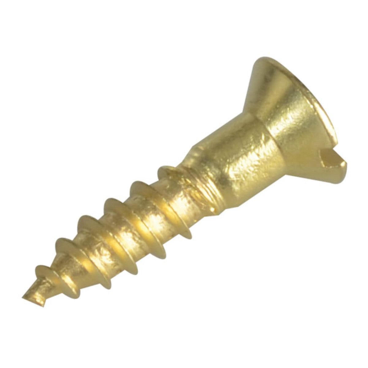 ForgeFix Wood Screw Slotted CSK Brass 3/4in x 8 ForgePack 20 FORFPC348B