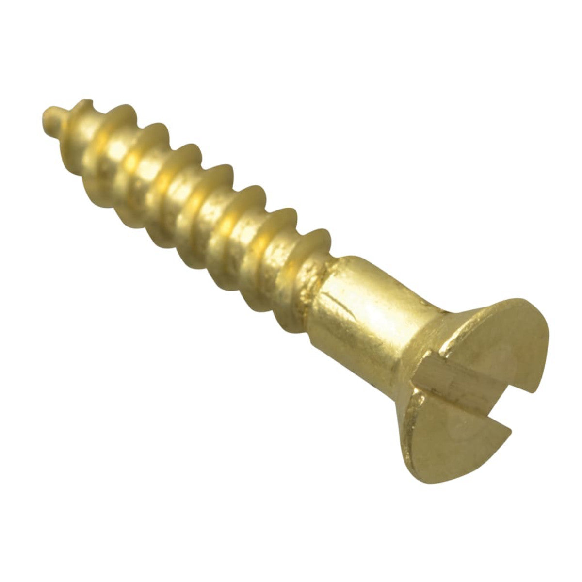 ForgeFix Wood Screw Slotted CSK Brass 5/8in x 4 ForgePack 50 FORFPC584B