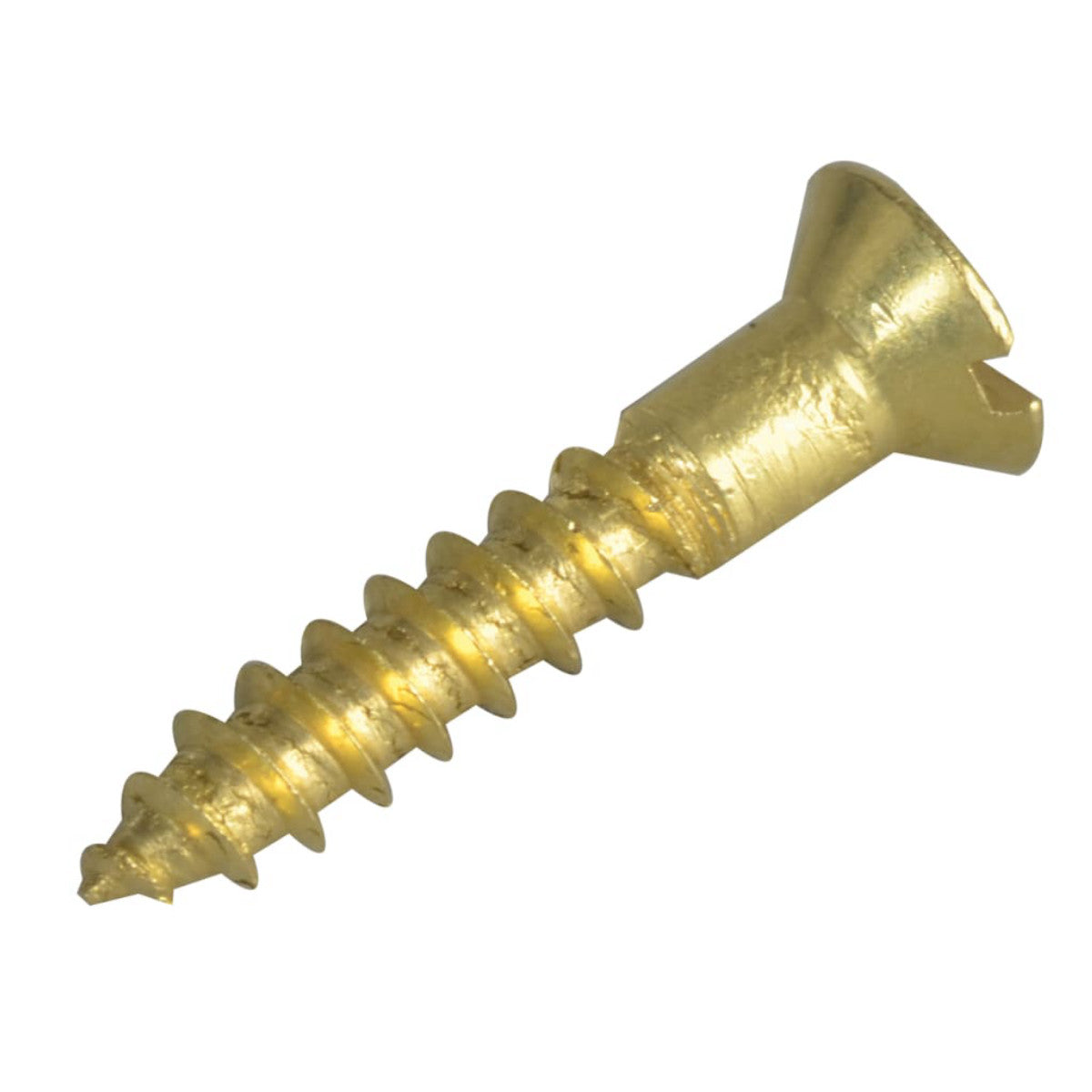 ForgeFix Wood Screw Slotted CSK Brass 5/8in x 4 ForgePack 50 FORFPC584B