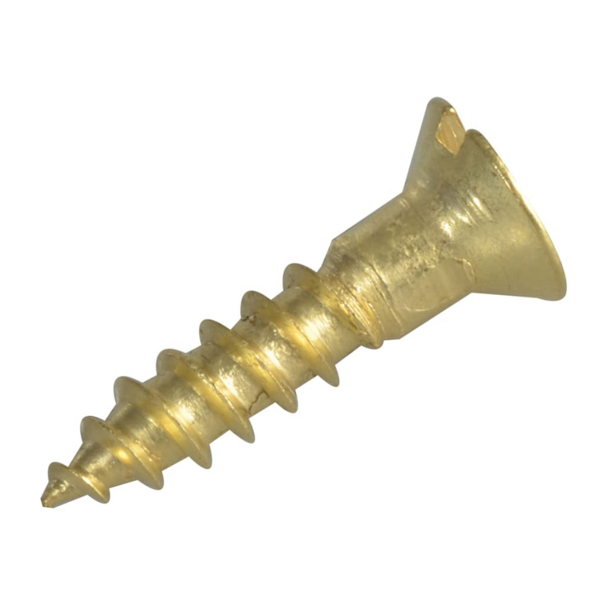 ForgeFix Wood Screw Slotted CSK Brass 5/8in x 6 ForgePack 30 FORFPC586B