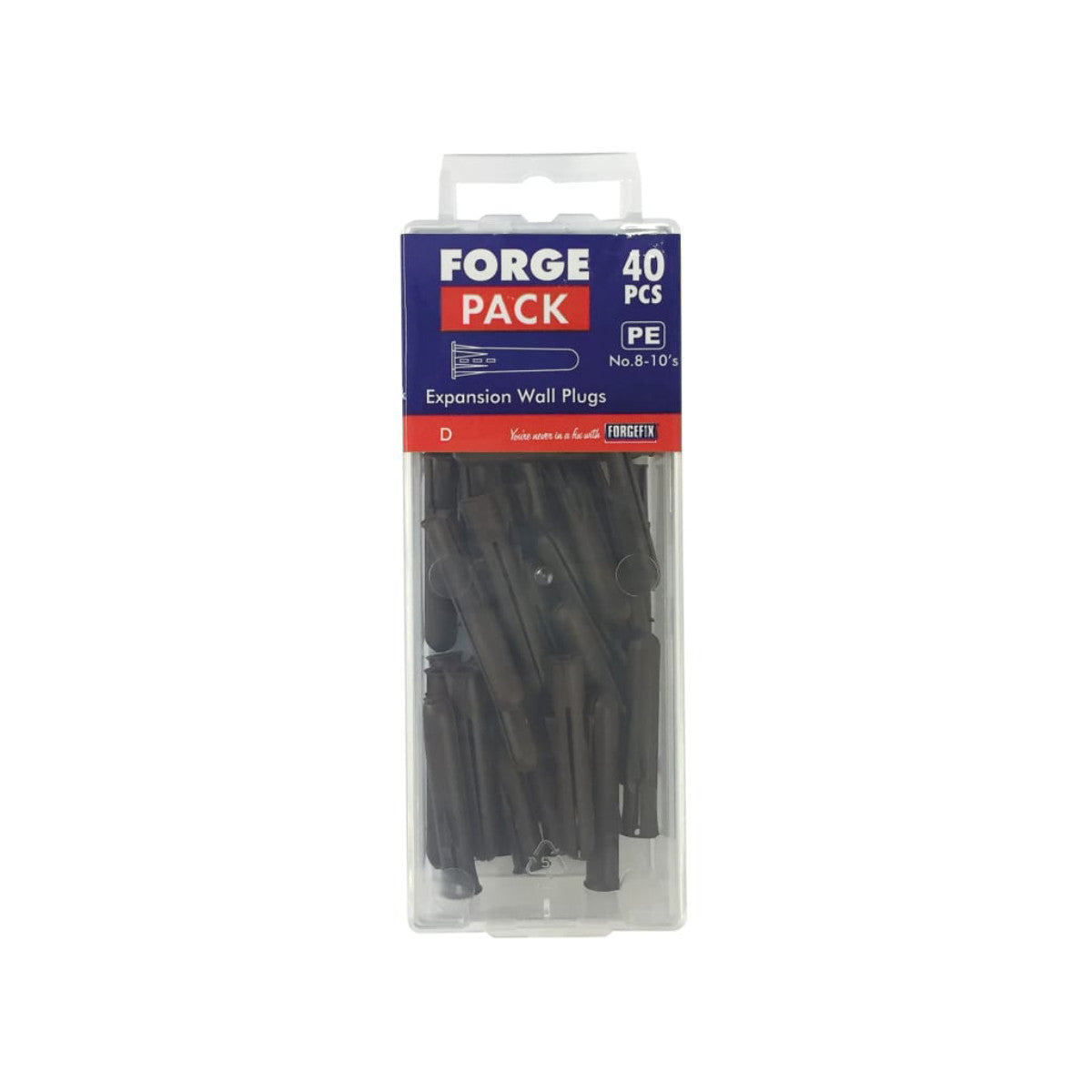 ForgeFix Expansion Wall Plugs Wall Plug Brown 8-10 Pack 40 FORFPEXP4