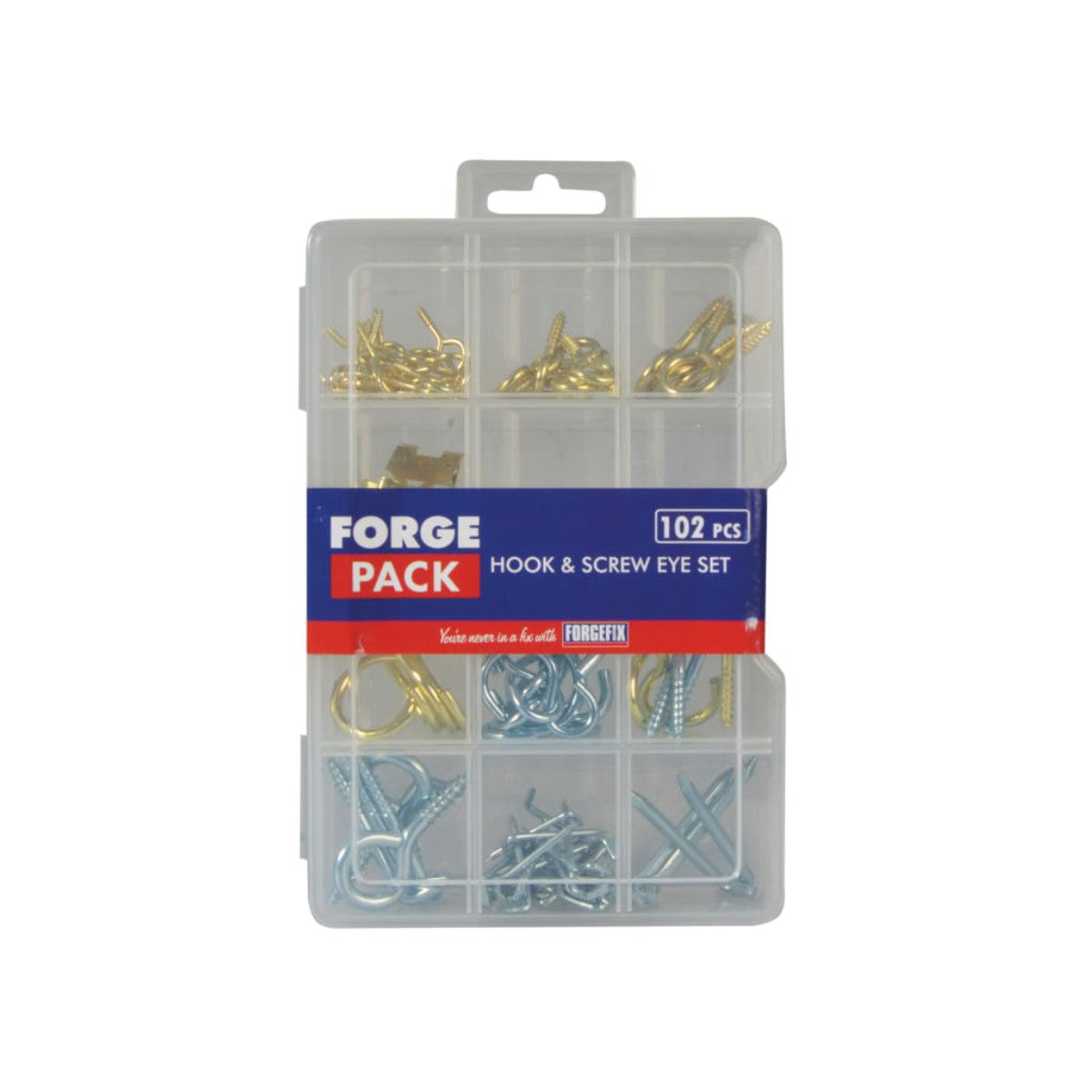 ForgeFix Hook & Screw Eye ForgePack Kit, 102 Piece FORFPHESET