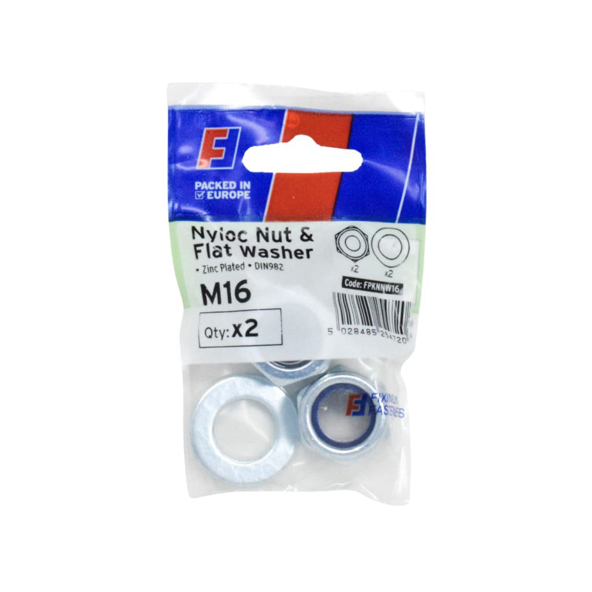 ForgeFix Nyloc Nut & Washer M16 ForgePack 2 FORFPKNNW16