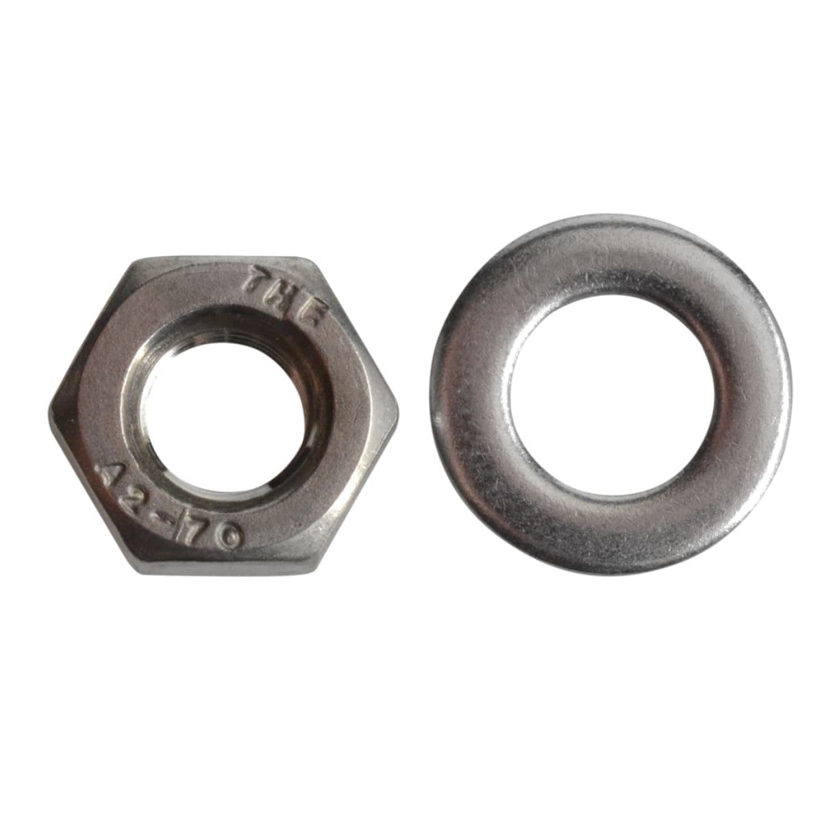 ForgeFix Hexagonal Nuts & Washers A2 Stainless Steel M6 ForgePack 20 FORFPNUT6SS