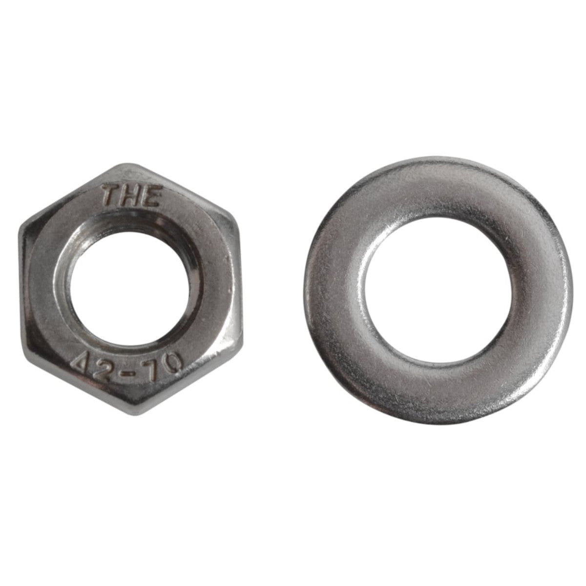 ForgeFix Hexagonal Nuts & Washers A2 Stainless Steel M8 ForgePack 12 FORFPNUT8SS