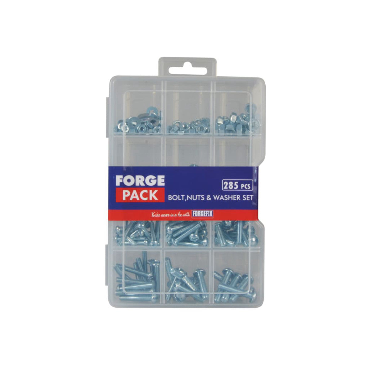 ForgeFix Bolt Nut & Washer Kit ForgePack 285 Piece FORFPNWSET
