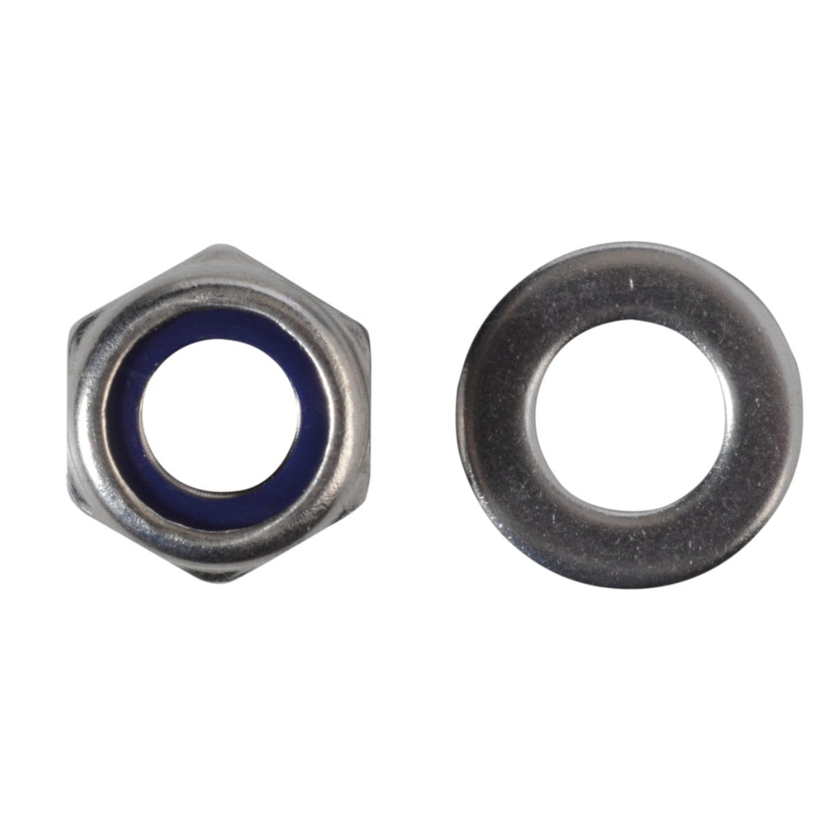ForgeFix Nyloc Nuts & Washers A2 Stainless Steel M10 ForgePack 8 FORFPNYL10SS