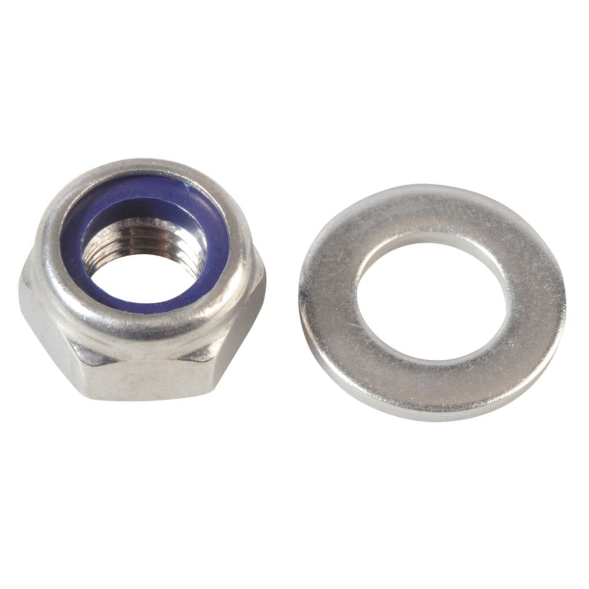 ForgeFix Nyloc Nuts & Washers A2 Stainless Steel M12 ForgePack 6 FORFPNYL12SS