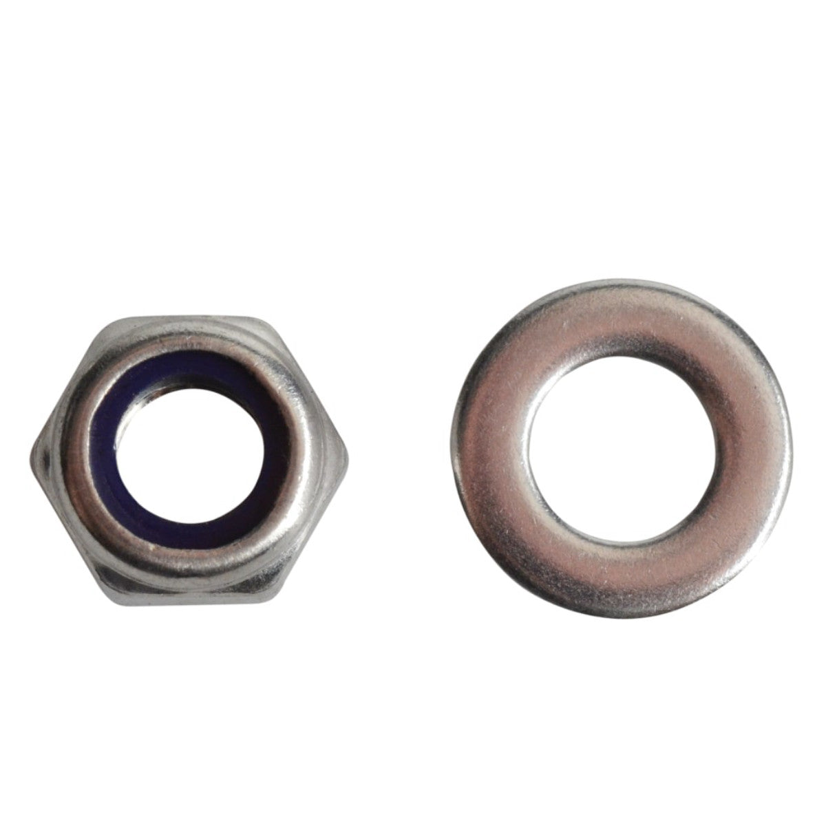 ForgeFix Nyloc Nuts & Washers A2 Stainless Steel M8 ForgePack 12 FORFPNYL8SS