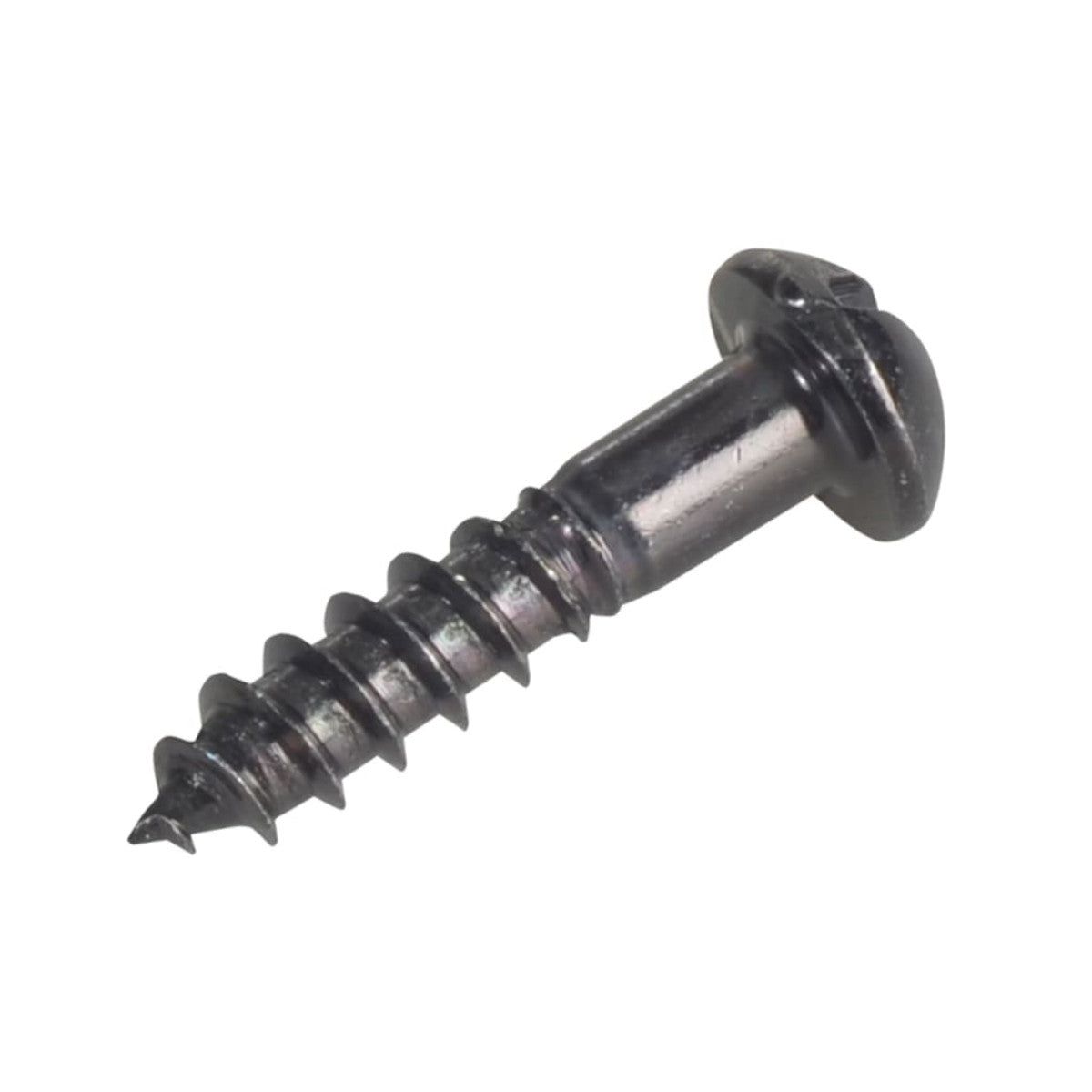 ForgeFix Wood Screw Slotted Round Head ST Black Japanned 3/4in x 8 ForgePack 25 FORFPR348J
