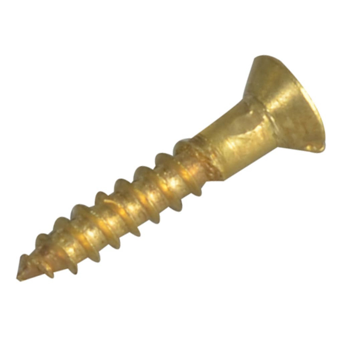 ForgeFix Wood Screw Slotted Raised Head Solid Brass 5/8in x 4 ForgePack 40 FORFPRA584B