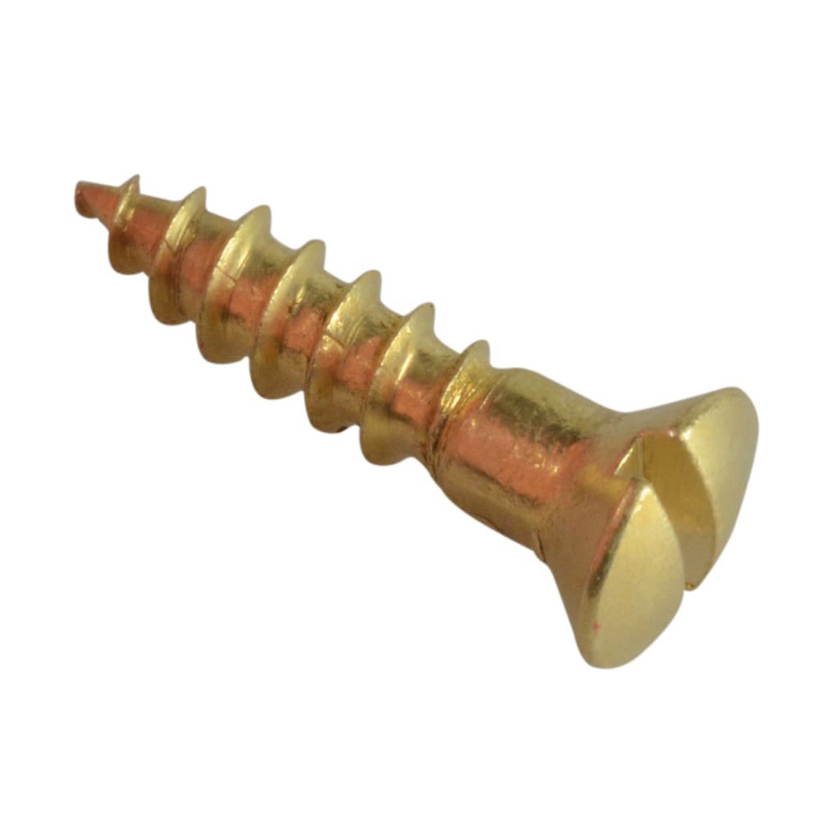 ForgeFix Wood Screw Slotted Raised Head Solid Brass 5/8in x 6 ForgePack 25 FORFPRA586B