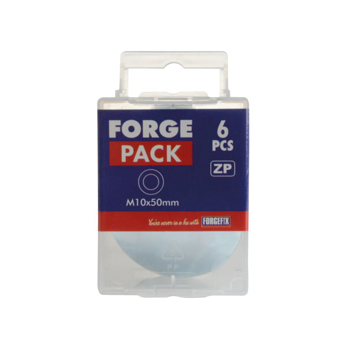 ForgeFix Flat Penny Washer ZP M10 x 50mm ForgePack 6 FORFPWAS1050