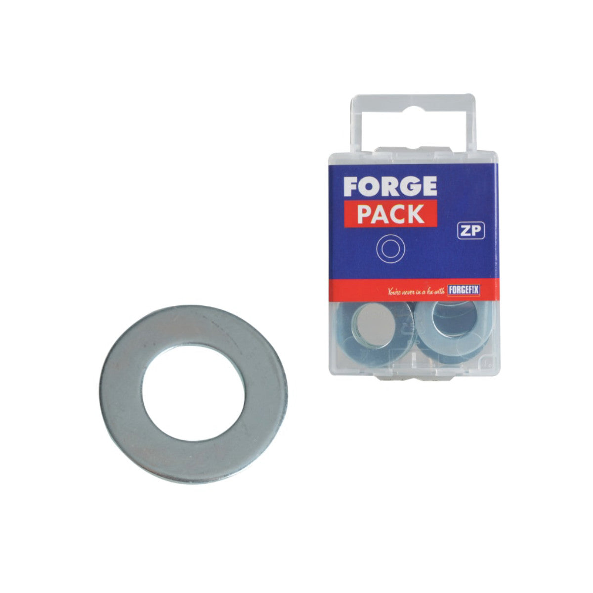 ForgeFix Flat Penny Washer ZP M12 x 25mm ForgePack 20 FORFPWAS1225
