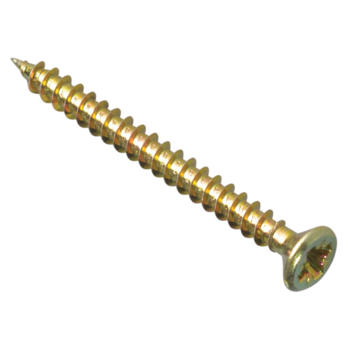 ForgeFix Multi-Purpose Pozi Compatible Screw CSK ST ZYP 3.5 x 40mm Box 200 FORMPS3540Y