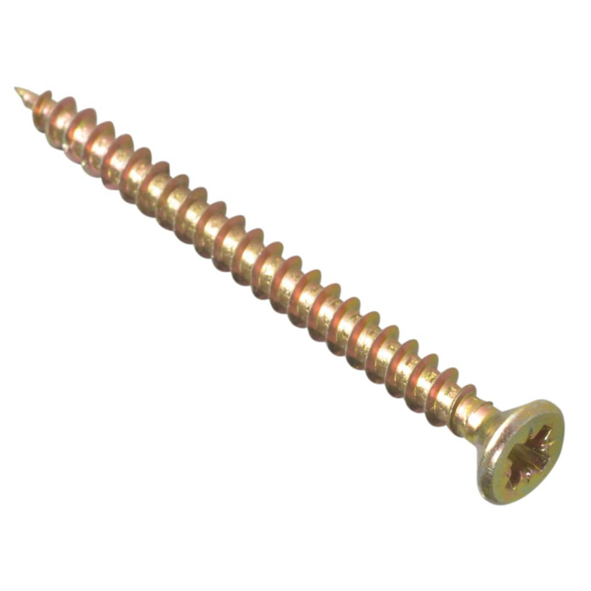 ForgeFix Multi-Purpose Pozi Compatible Screw CSK ST ZYP 4.0 x 50mm Box 200 FORMPS450Y