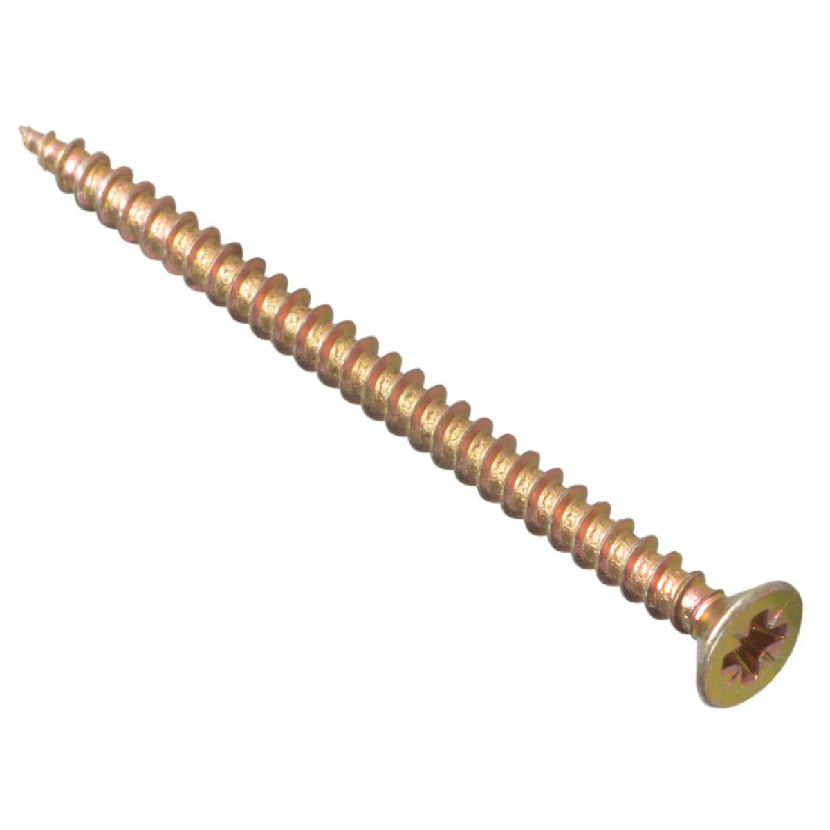 ForgeFix Multi-Purpose Pozi Compatible Screw CSK ST ZYP 4.0 x 75mm Box 100 FORMPS475Y