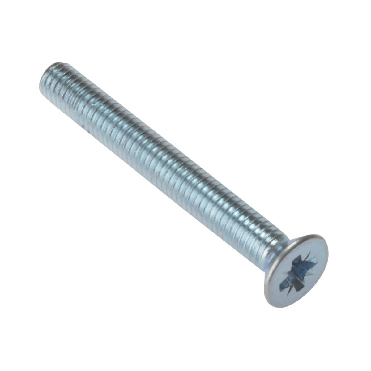 ForgeFix Machine Screw Pozi Compatible CSK ZP M6 x 50mm Bag 25 FORMSCSK650M