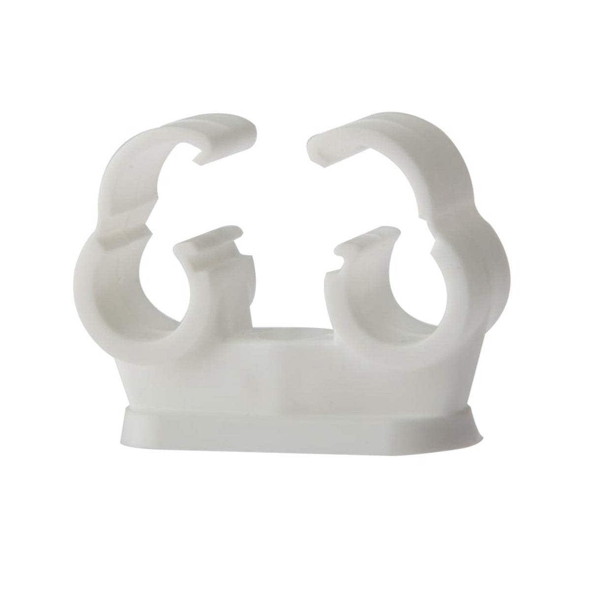 ForgeFix Pipe Clip Double Cliplock 15mm Box 50 FORPCDC15