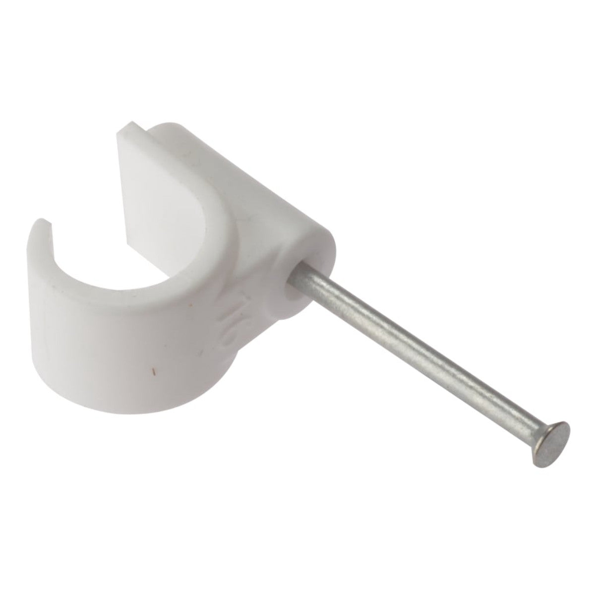 ForgeFix Pipe Clip with Masonry Nail 16mm Box 100 FORPCMN16