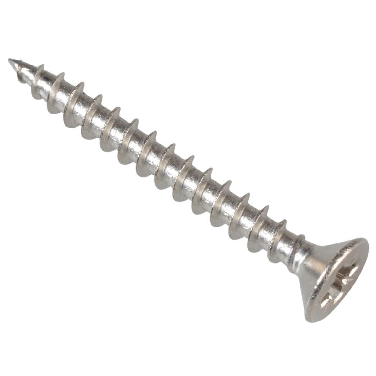ForgeFix Multi-Purpose Pozi Compatible Screw CSK ST S/Steel 3.5 x 30mm Box 200 FORPOZI3530S