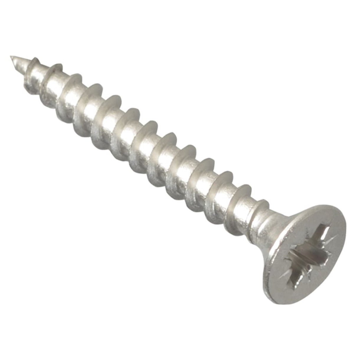 ForgeFix Multi-Purpose Pozi Compatible Screw CSK ST S/Steel 4.0 x 30mm Box 200 FORPOZI430S