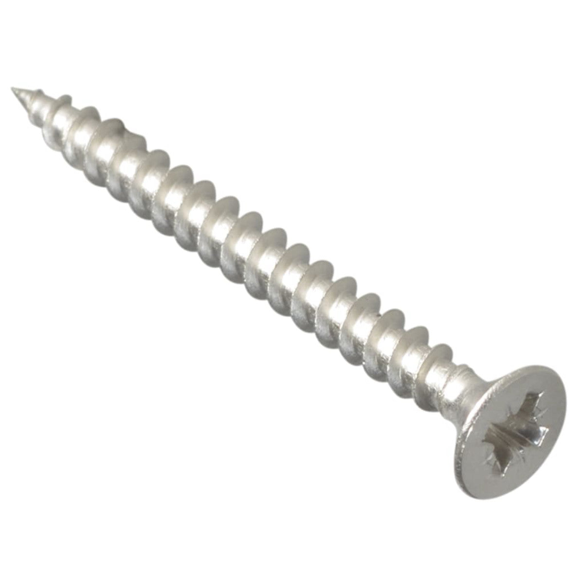 ForgeFix Multi-Purpose Pozi Compatible Screw CSK ST S/Steel 4.0 x 40mm Box 200 FORPOZI440S