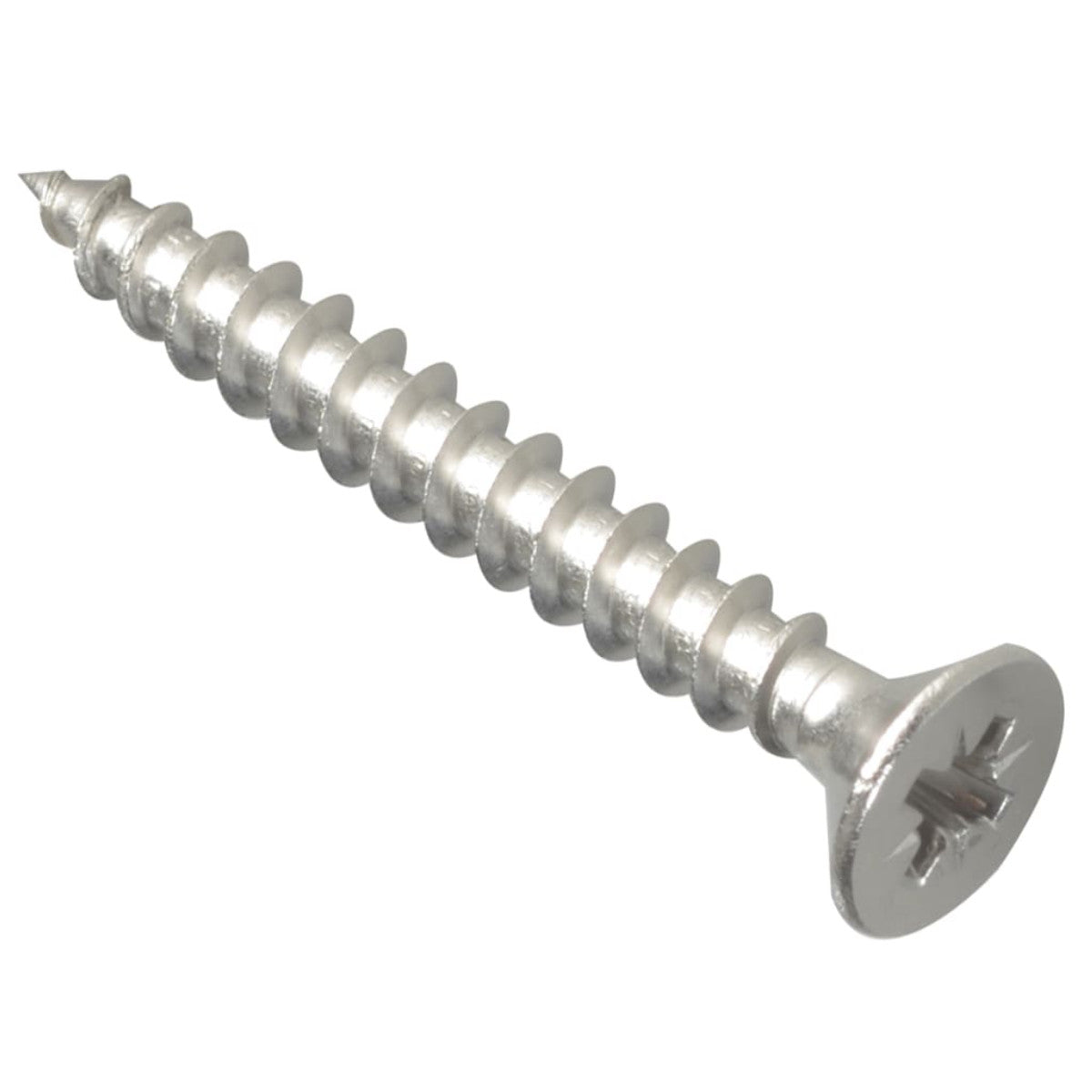 ForgeFix Multi-Purpose Pozi Compatible Screw CSK ST S/Steel 5.0 x 40mm Box 200 FORPOZI540S