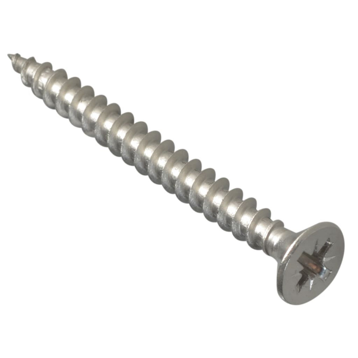 ForgeFix Multi-Purpose Pozi Compatible Screw CSK ST S/Steel 5.0 x 50mm Box 200 FORPOZI550S
