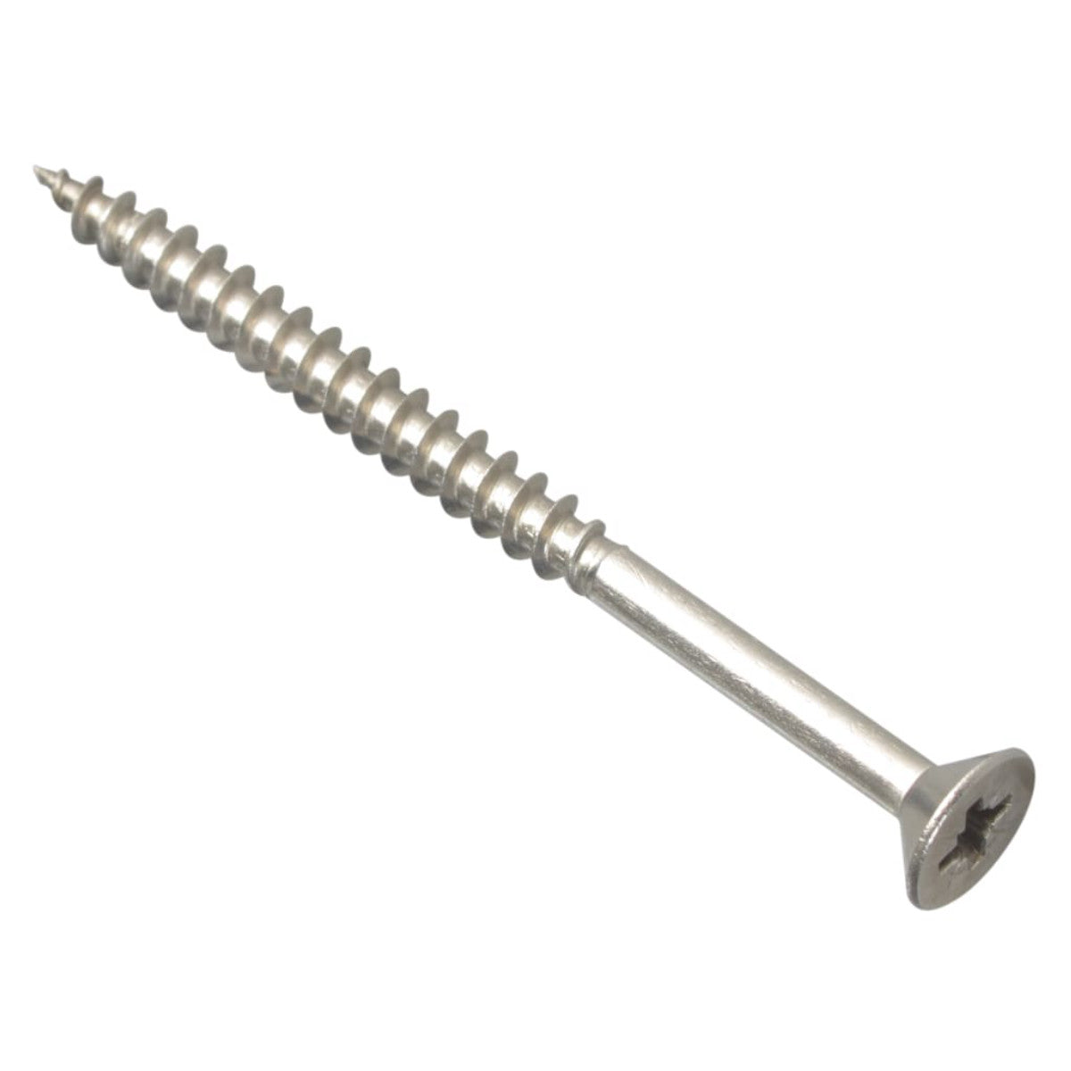 ForgeFix Multi-Purpose Pozi Compatible Screw CSK ST S/Steel 5.0 x 70mm Box 100 FORPOZI570S