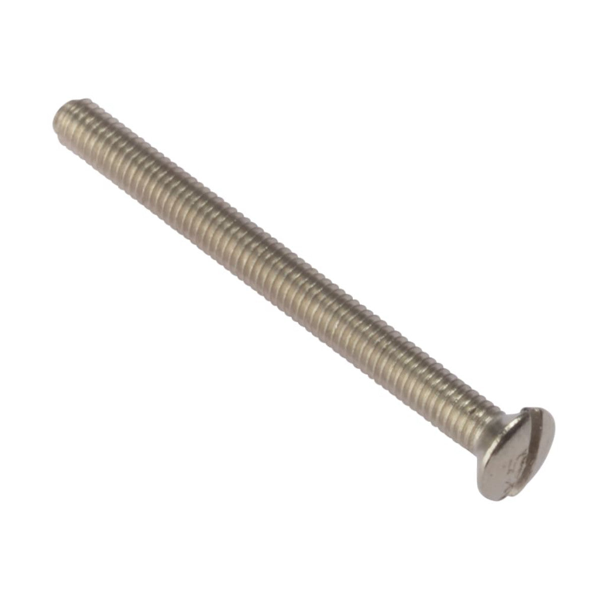 ForgeFix Socket Screw Slotted Raised Head Nickel Plated 3.5 x 75mm Bag 100 FORSS3575NPM