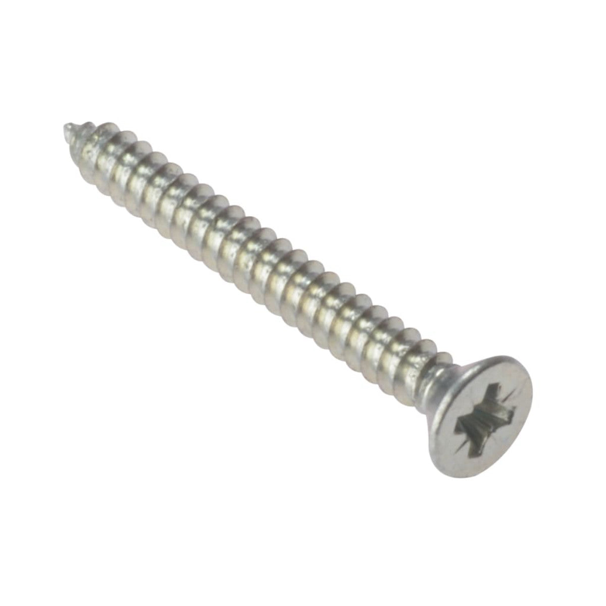 ForgeFix Self-Tapping Screw Pozi Compatible CSK ZP 1.1/2in x 8 Box 200 FORSTCK1128Z