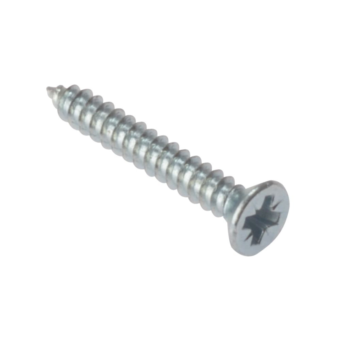 ForgeFix Self-Tapping Screw Pozi Compatible CSK ZP 1/2in x 6 Box 200 FORSTCK126Z