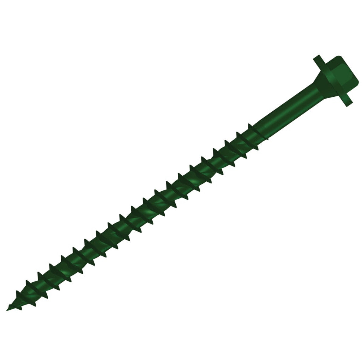 ForgeFix Hexagonal/TORX Compatible Timber T30 Screws Green 7x250mm Tub 40 FORTF7250